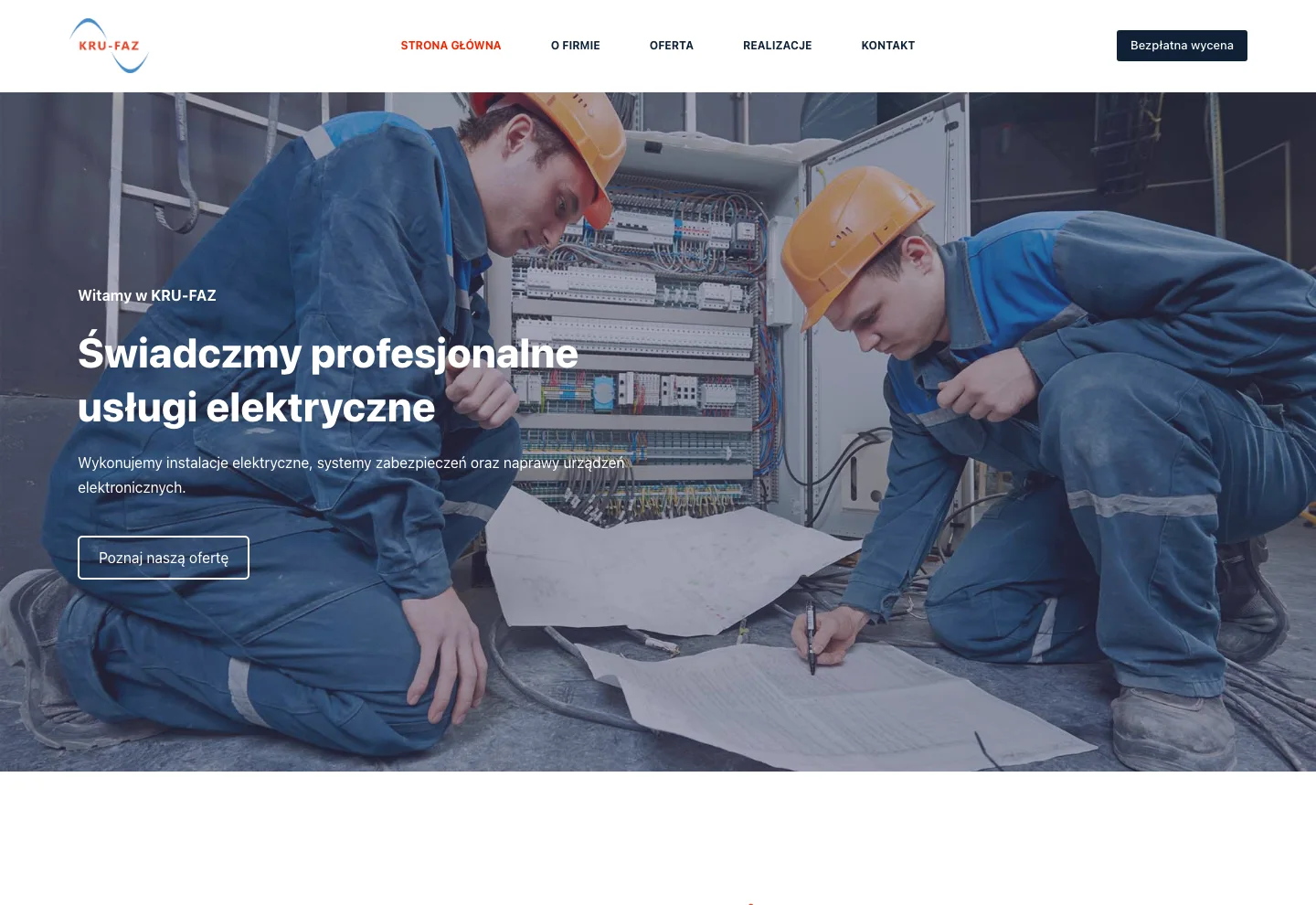 Strona wdrożona dla KRU-FAZ
