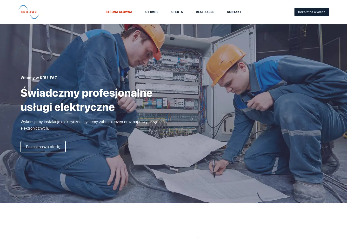 Strona wdrożona dla KRU-FAZ