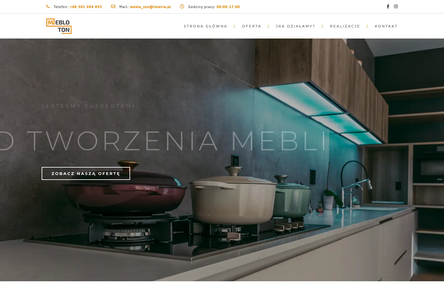 Strona wdrożona dla Mebloton