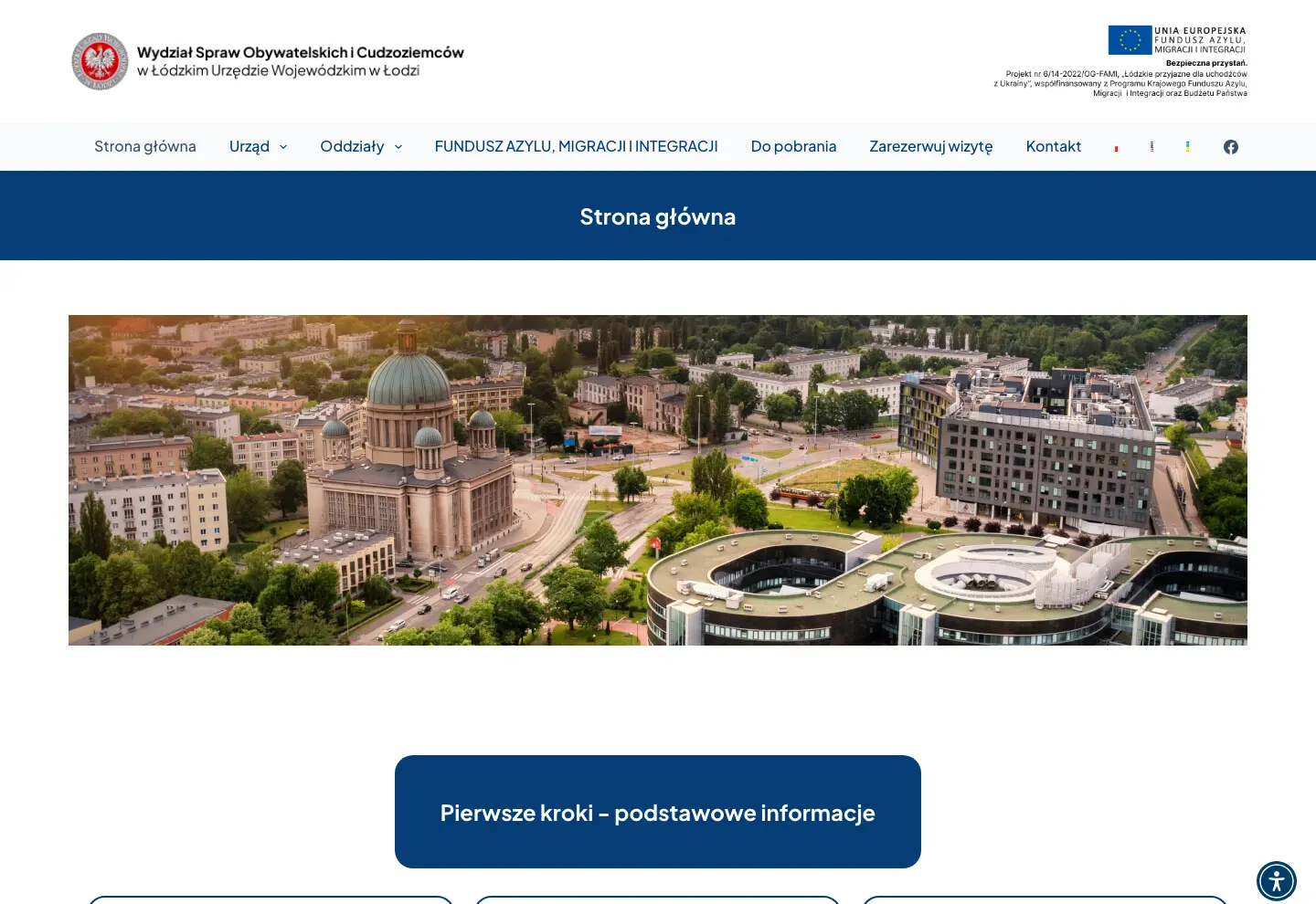 Strona wdrożona dla WSOiC Łódzki Urząd Wojewódzki